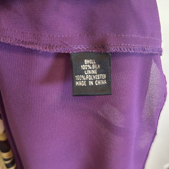 Adrianna Papell 100% Silk Floral Feminine Dress Size 8 Summer Cocktail - Picture 7 of 10